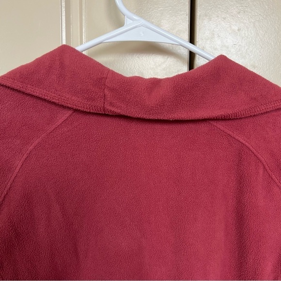 Columbia Dark Coral or Pink Half or Quarter Zip Fleece Sweater Size Small - Picture 8 of 10